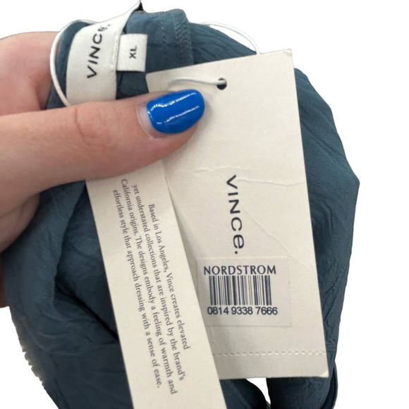 Vince Blue Sleeveless Top - Picture 8 of 11